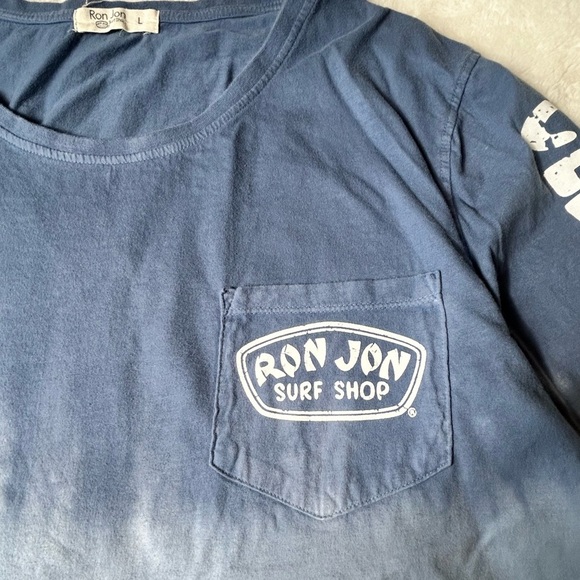 Ron Jon Surf Shop long sleeve tshirt, L, ombre, classic logo, iconic beach vibe - Picture 3 of 5